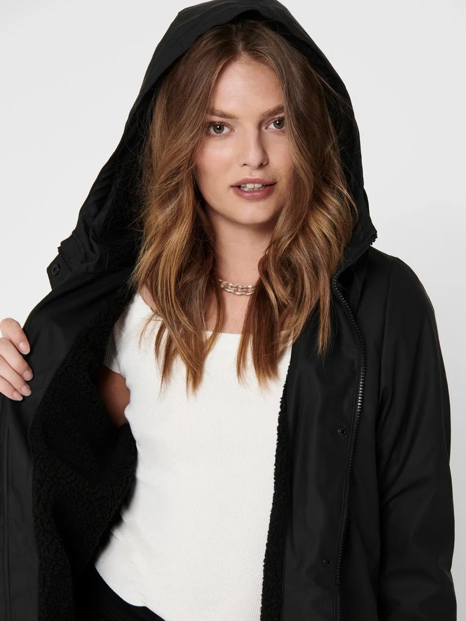 Onlsally Raincoat Cc Otw - Zwart