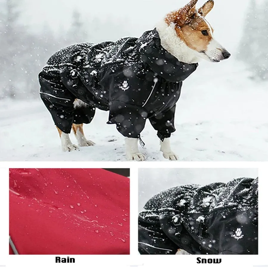 PawGuard: Pet Dog Coat Outdoor Jacket, Waterproof Winter Reflective Raincoat