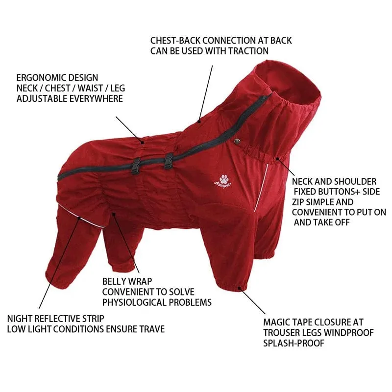 PawGuard: Pet Dog Coat Outdoor Jacket, Waterproof Winter Reflective Raincoat