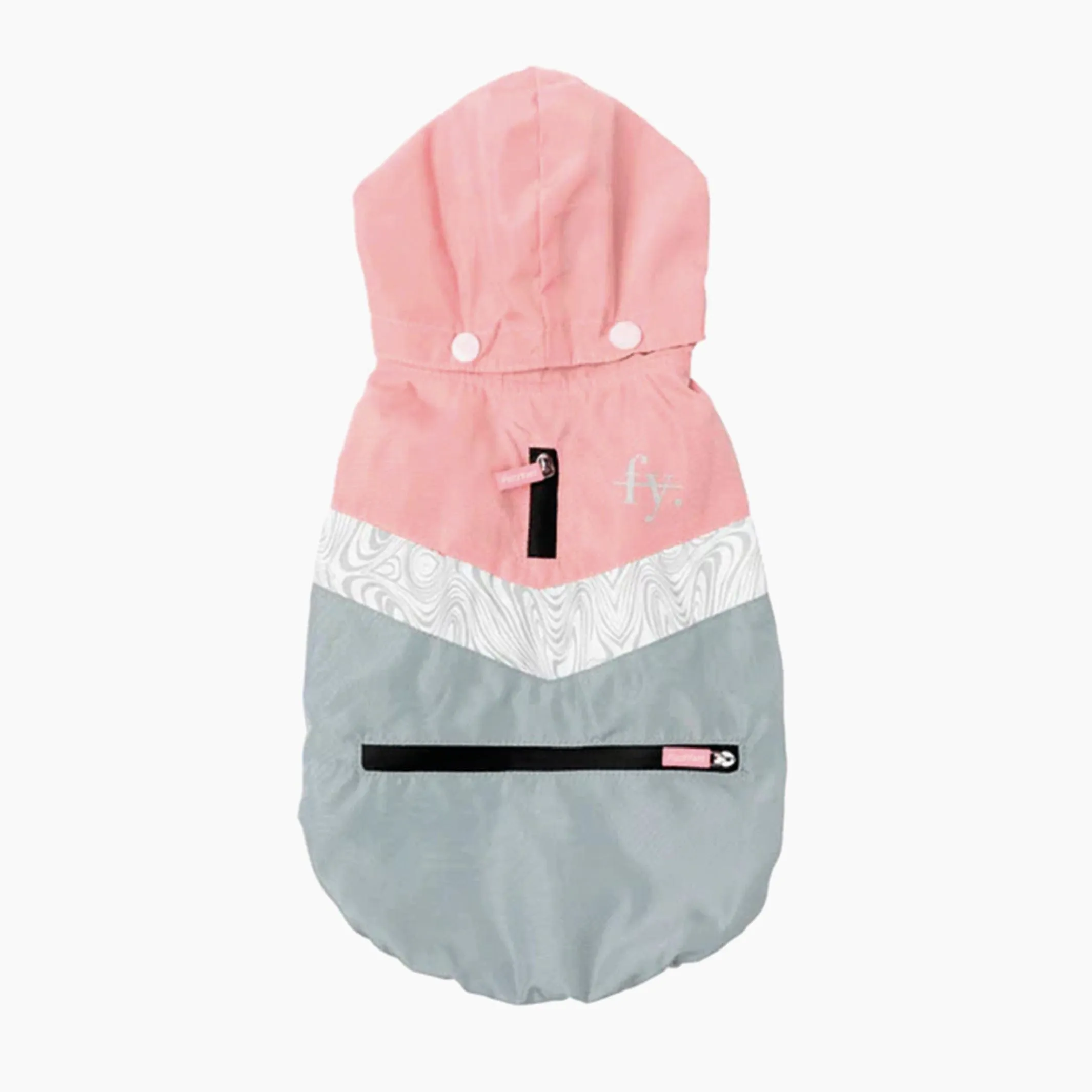 Pink & Grey Waterproof Dog Raincoat | Keep Your Dog Stylish & Dry in Any Weather