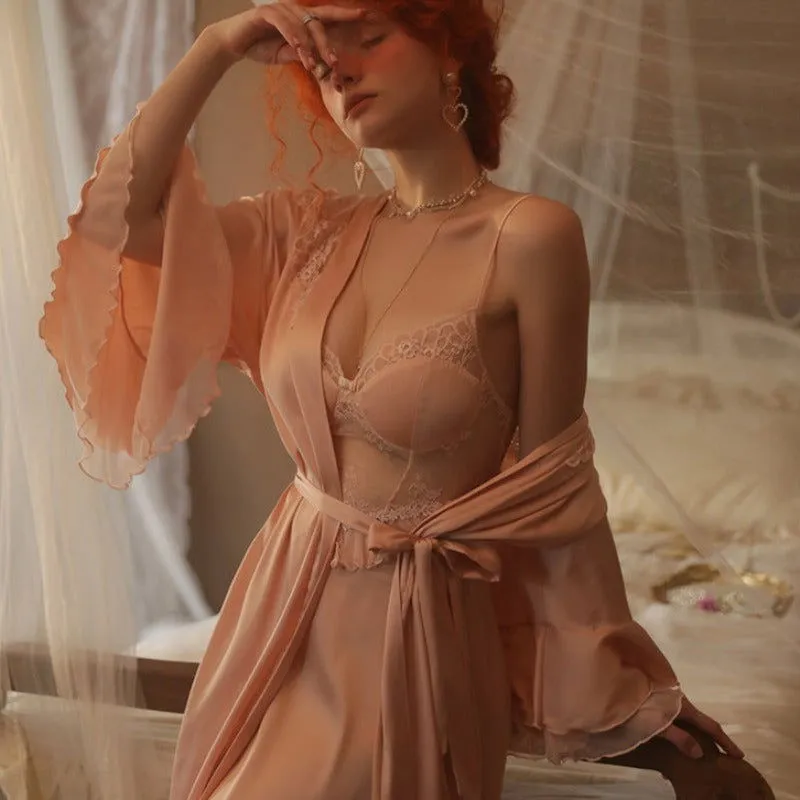 Pink Sexy Elegant See through Nightdress