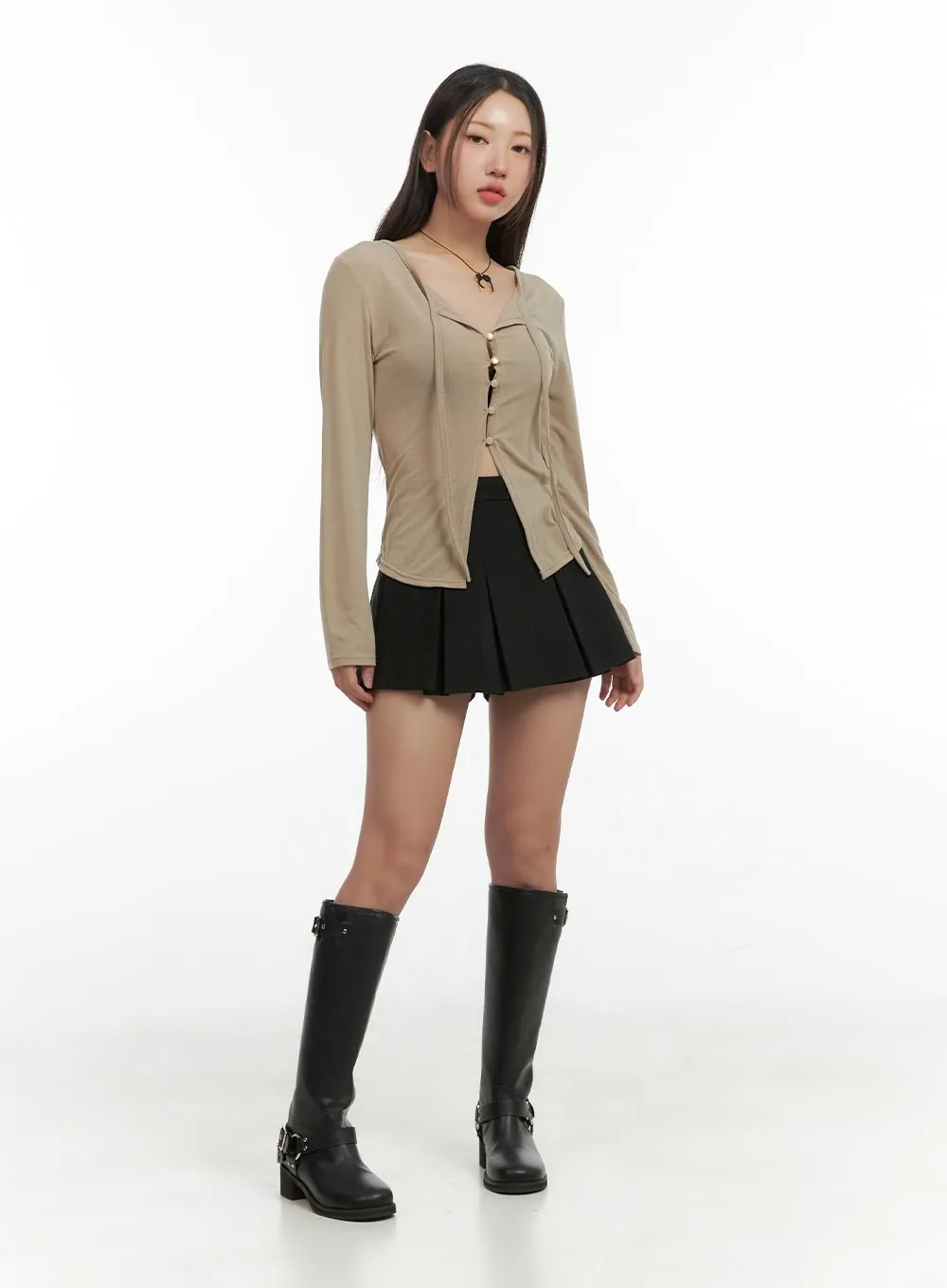 Pleated Chic Mini Skirt CO417