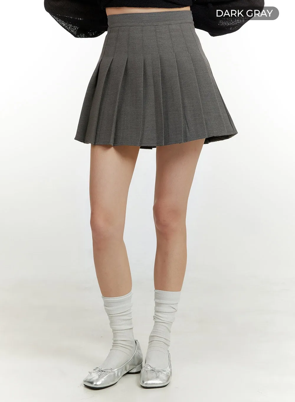 Pleated Chic Mini Skirt OU419