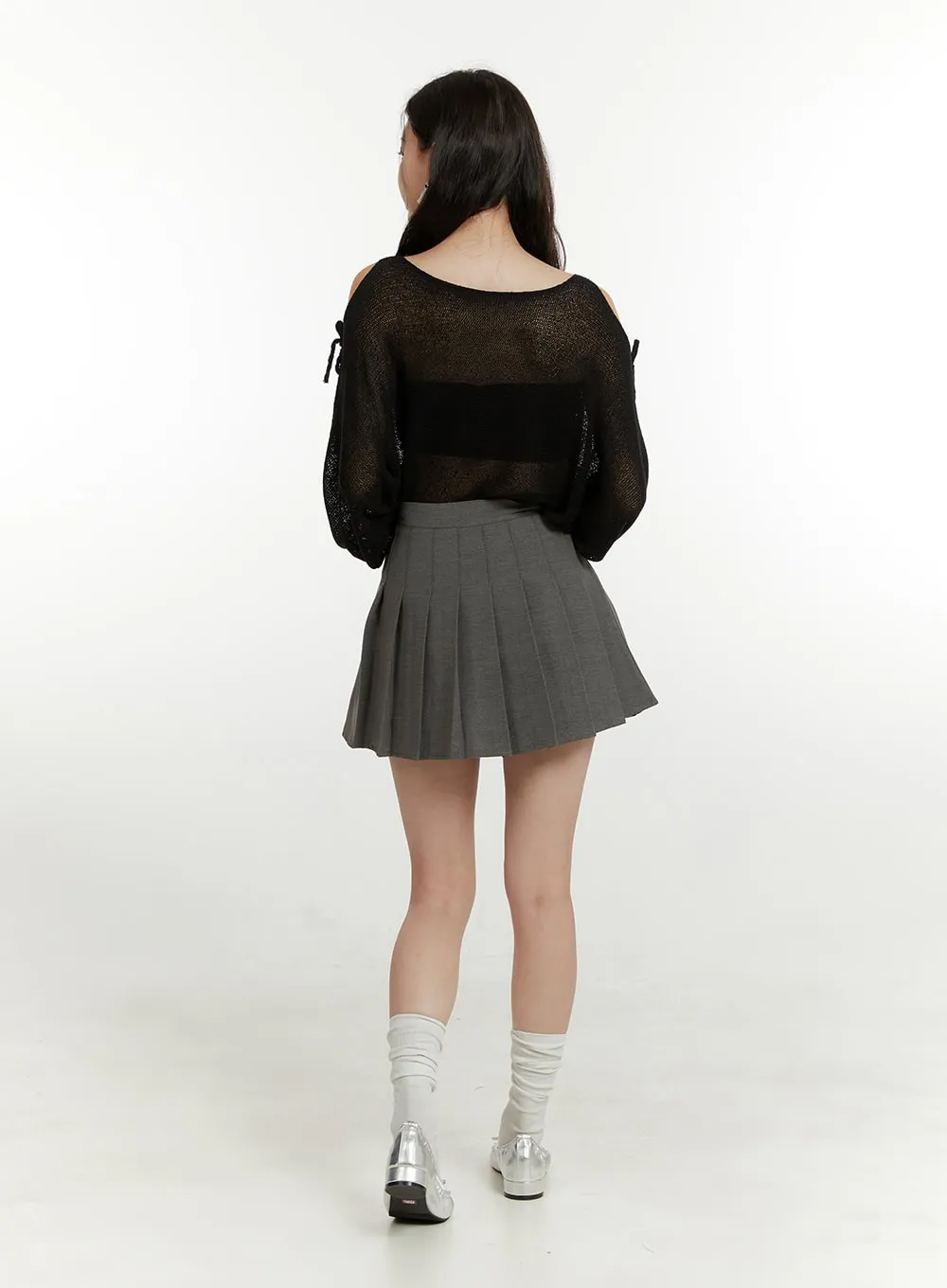 Pleated Chic Mini Skirt OU419