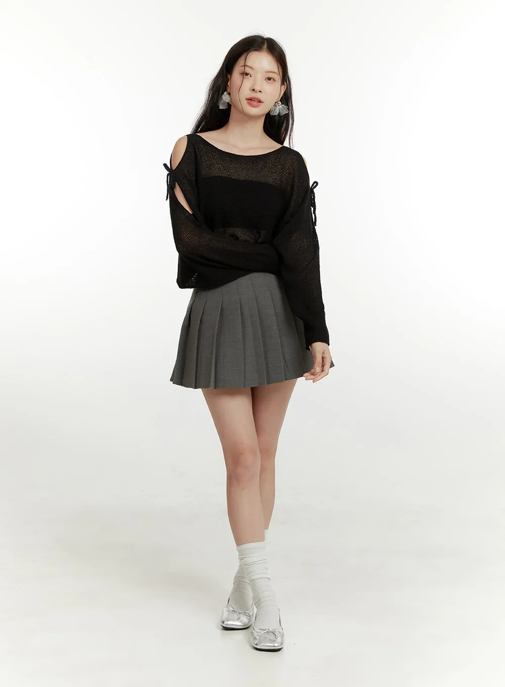 Pleated Chic Mini Skirt OU419