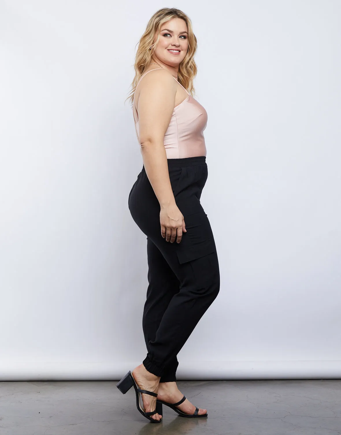 Plus Size Cargo Joggers