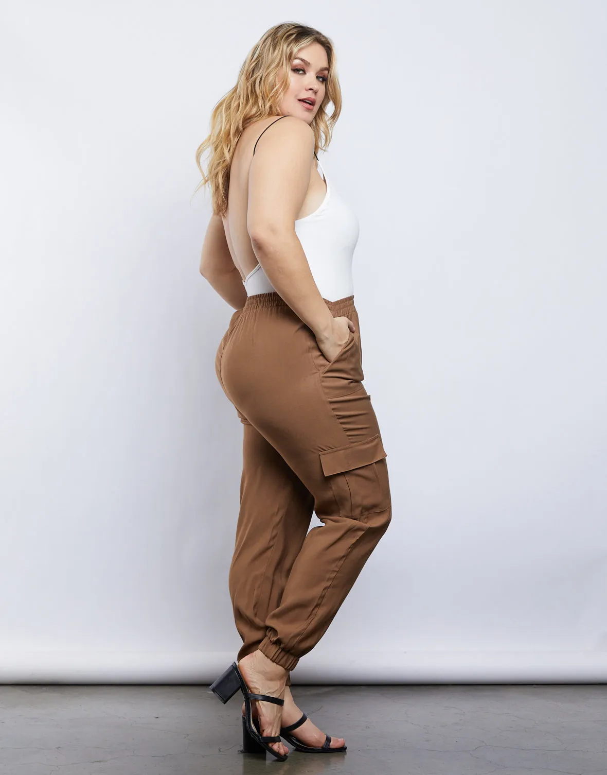 Plus Size Cargo Joggers