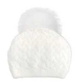 PNYC Emma Cable Beanie - Off White