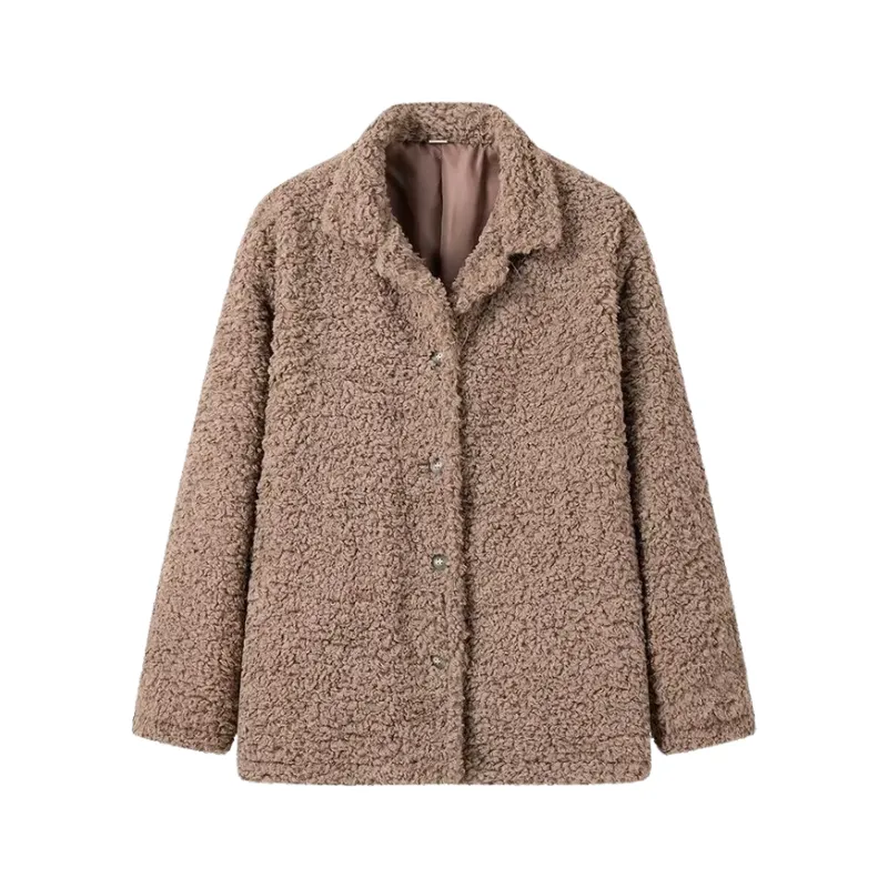 Pre Order: Loose Teddy Fluffy Loop Coat