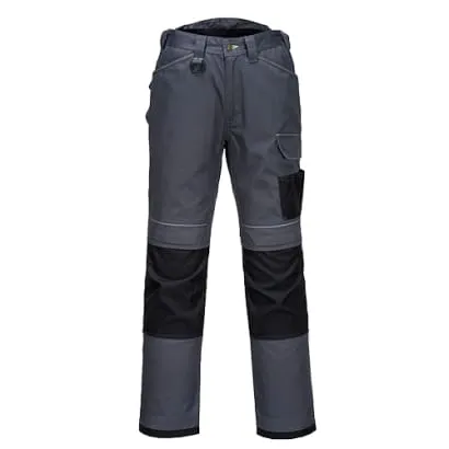 PW3 Men's Urban Elasticated Waist Kneepad Work Trousers Portwest T601