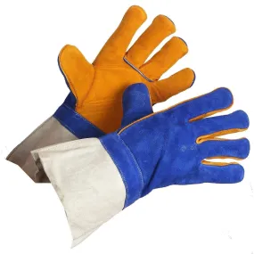 "Gold Welders" Premium Grade Split Leather Welding Gloves