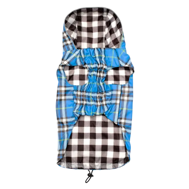 Raincoat | Bias Plaid Blue