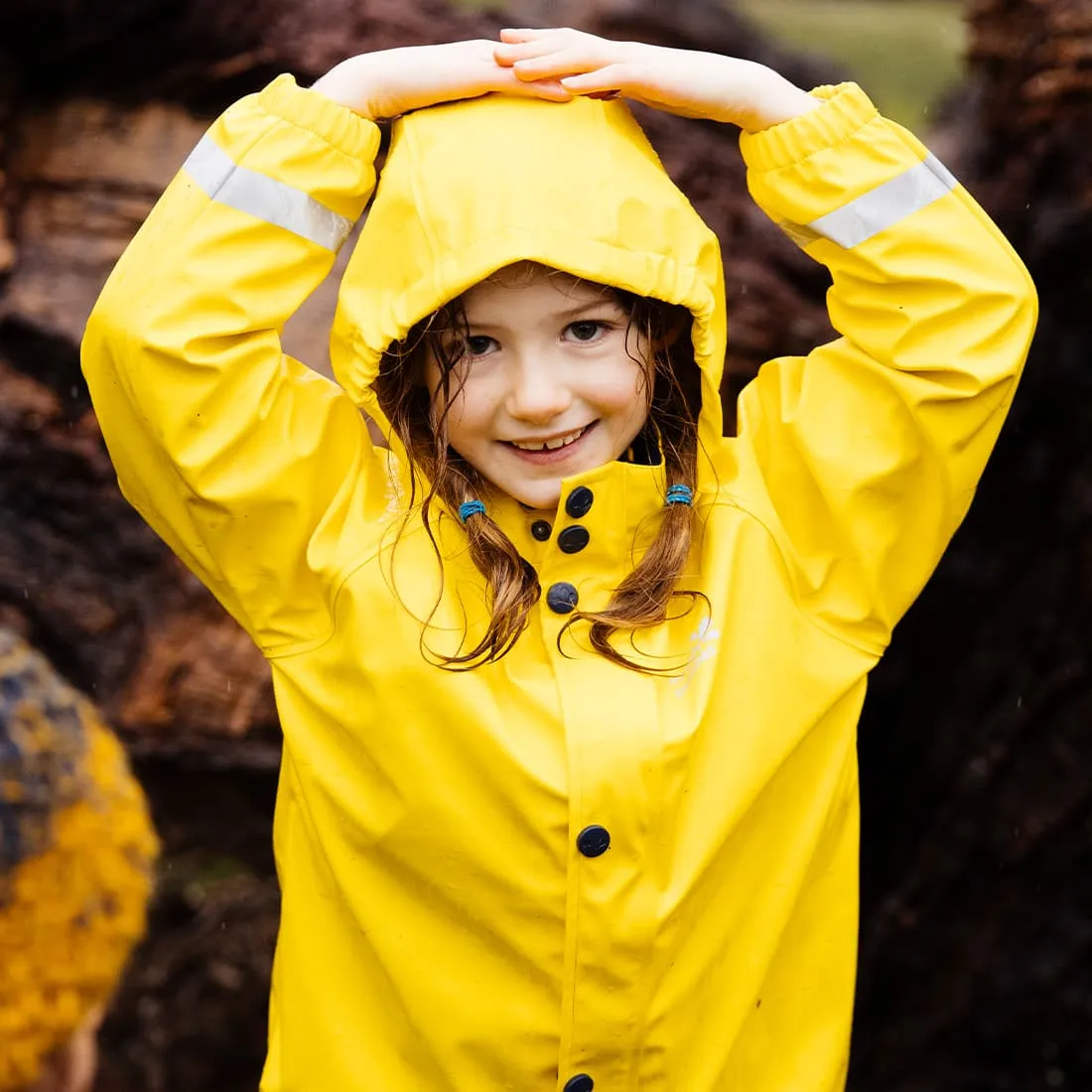 Rainy Day Waterproof Jacket Yellow