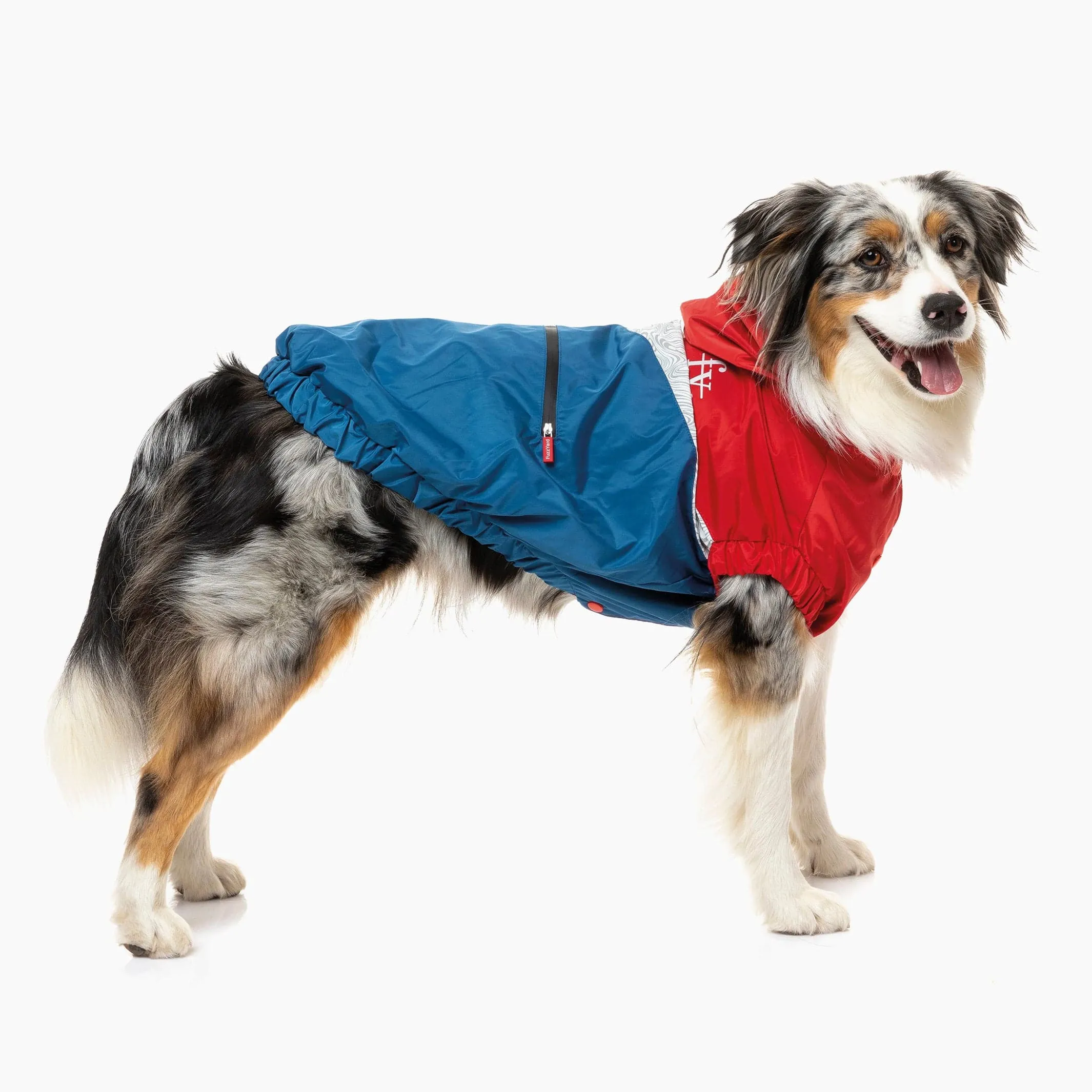 Red and Blue Waterproof Dog Raincoat | Ultimate All-Weather Protection