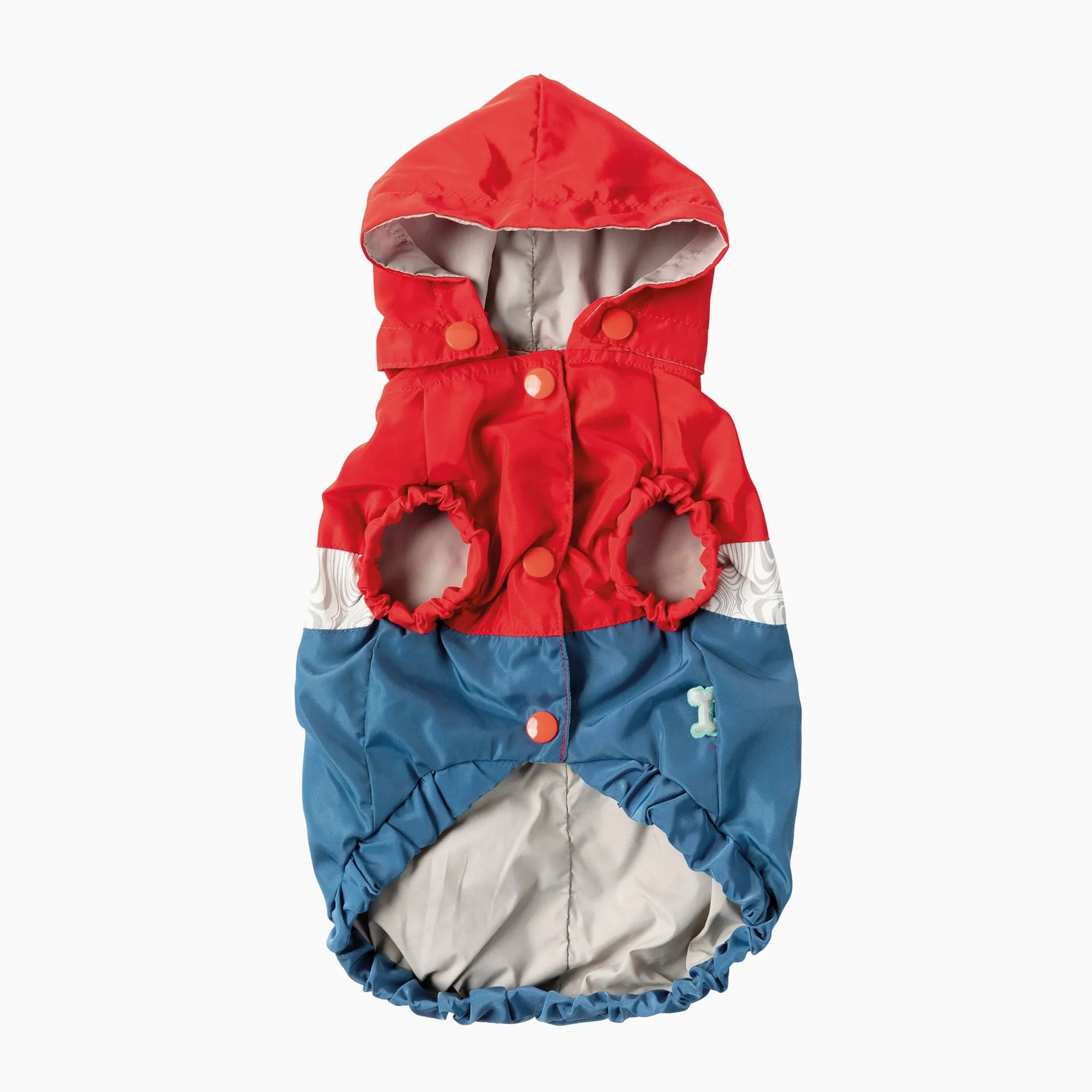 Red and Blue Waterproof Dog Raincoat | Ultimate All-Weather Protection