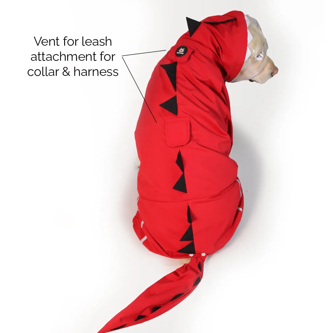 Red Dino Raincoat