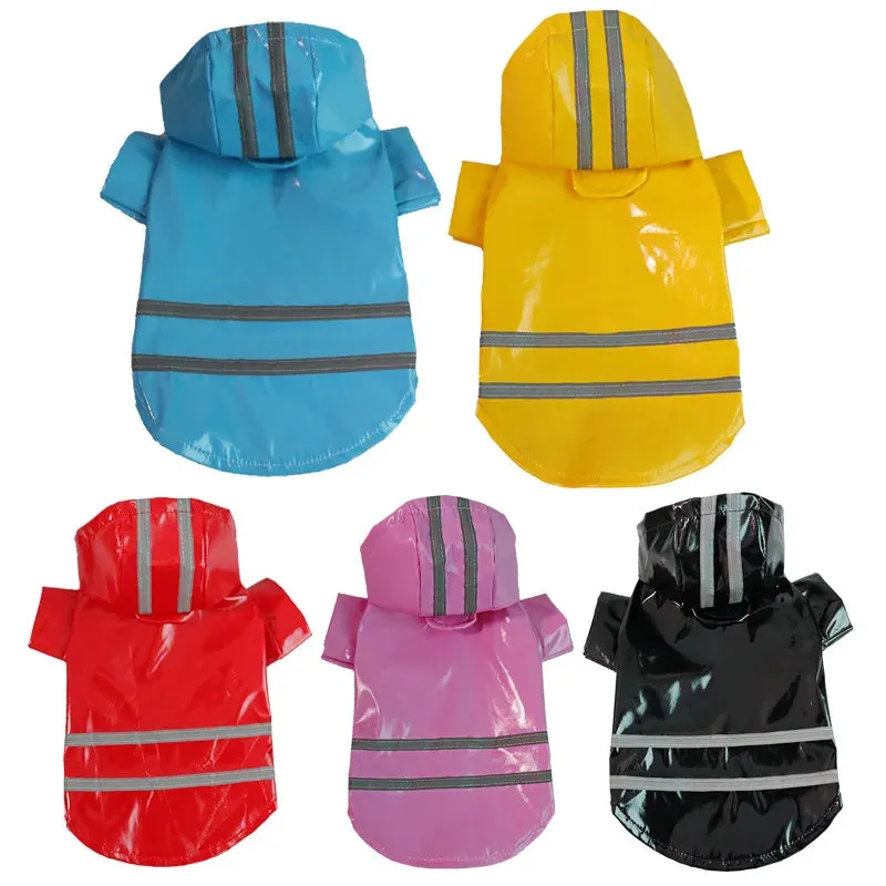 Reflective Waterproof Dog Raincoat for Small Pets