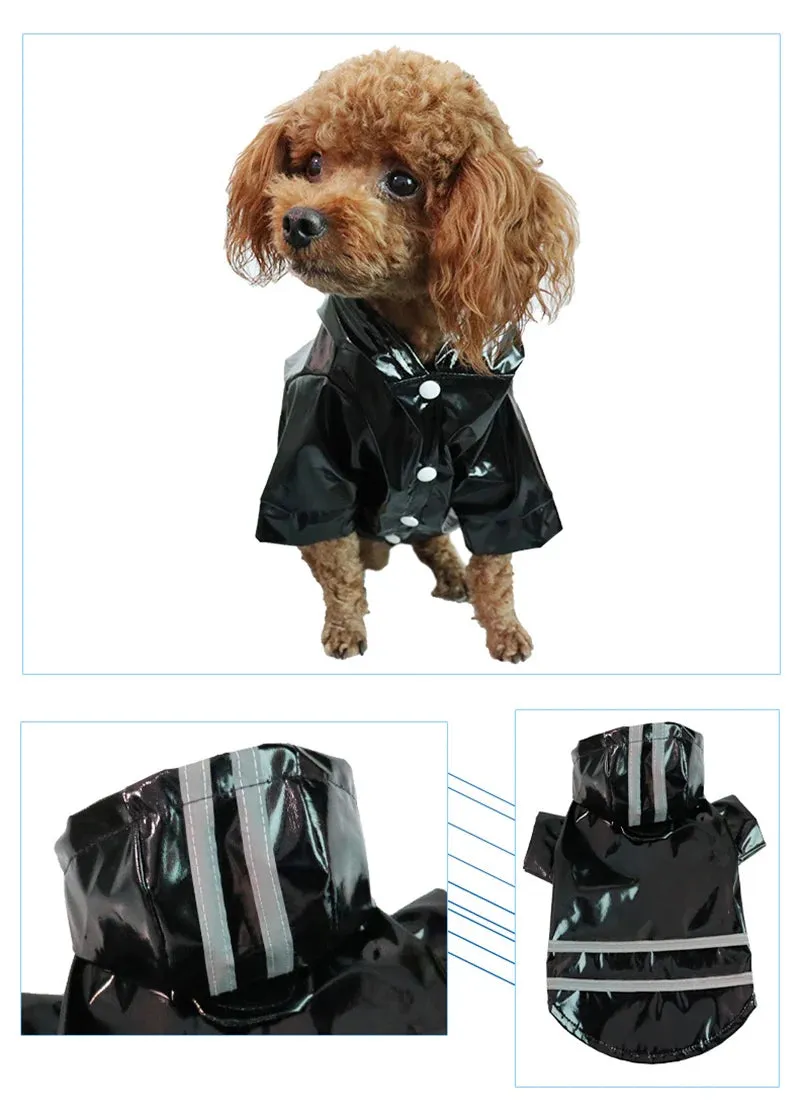 Reflective Waterproof Dog Raincoat for Small Pets