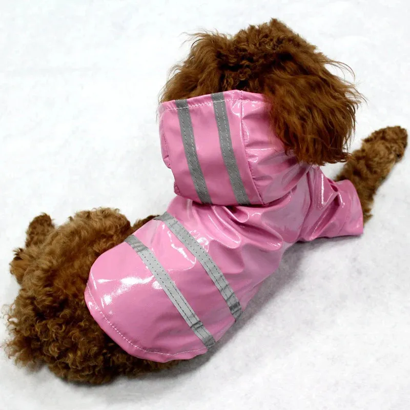 Reflective Waterproof Dog Raincoat for Small Pets