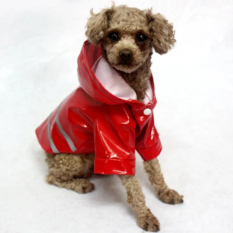 Reflective Waterproof Dog Raincoat for Small Pets