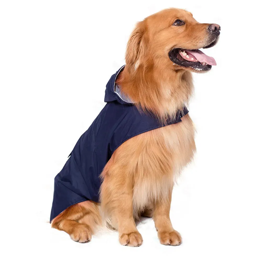 Reflective Waterproof Dog Raincoat with Hood for All Sizes