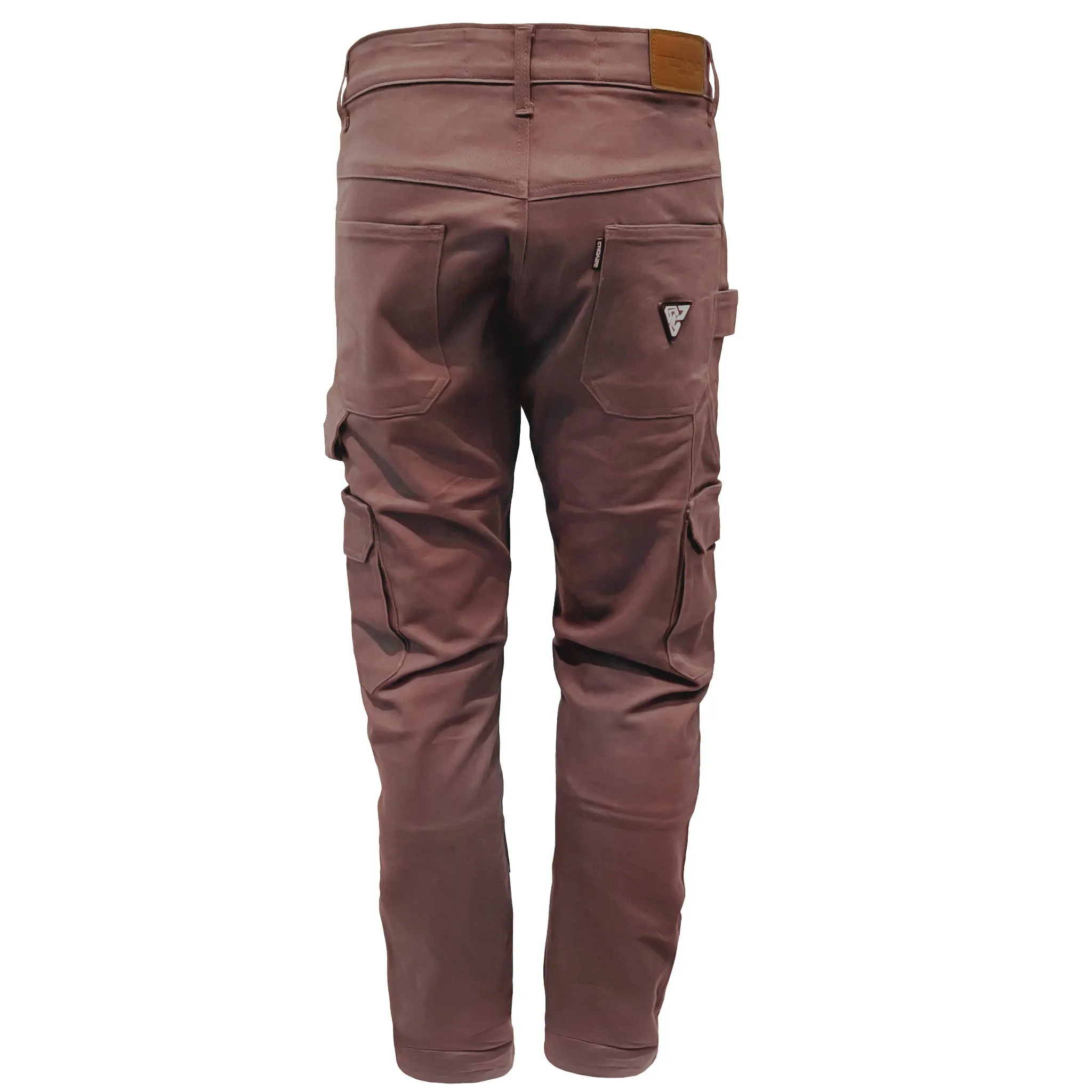 Relaxed Fit Cargo Pants - Light Cacao with Pads