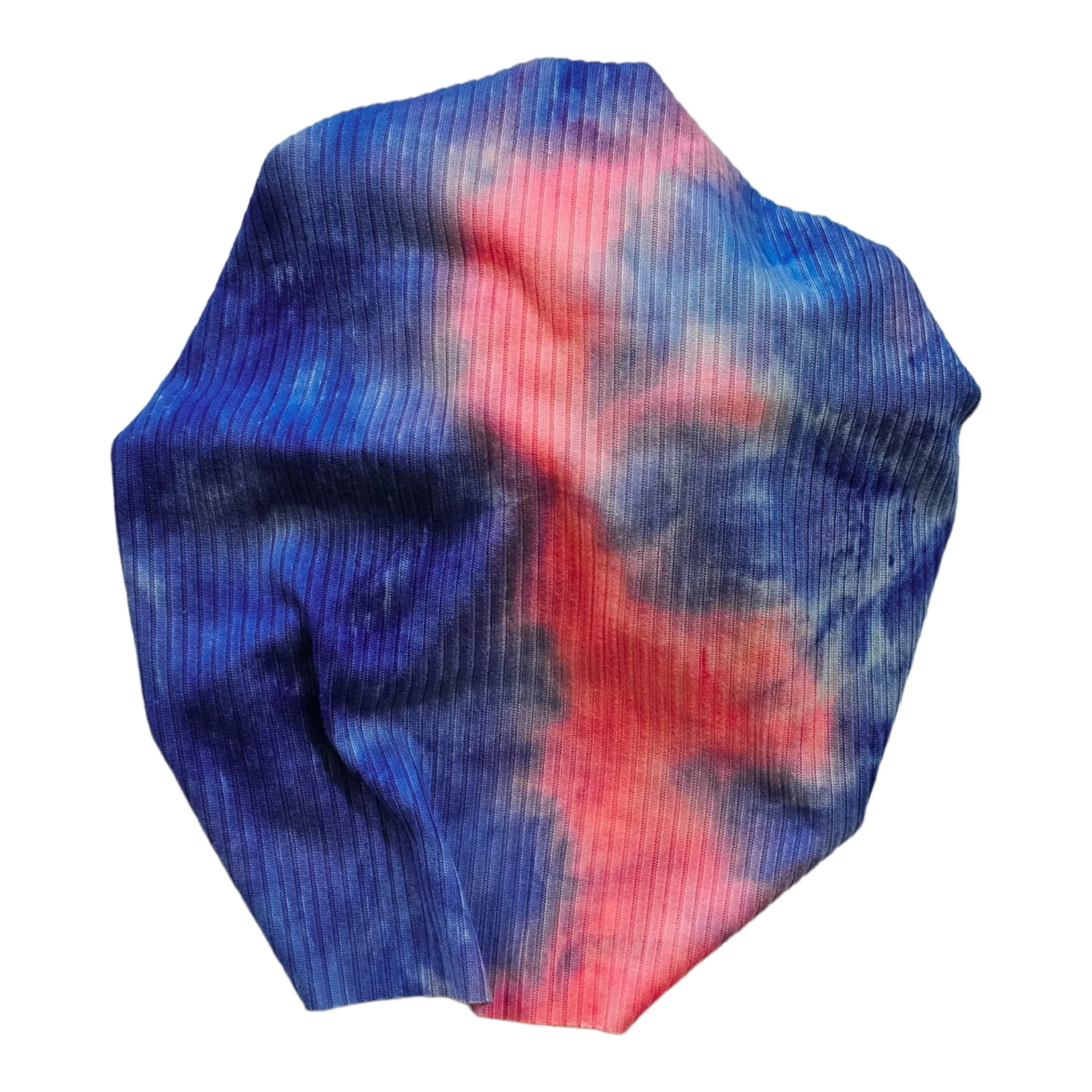 Renley | Ocean Blue & Pink Tie Dye | Brushed Rib Headwrap