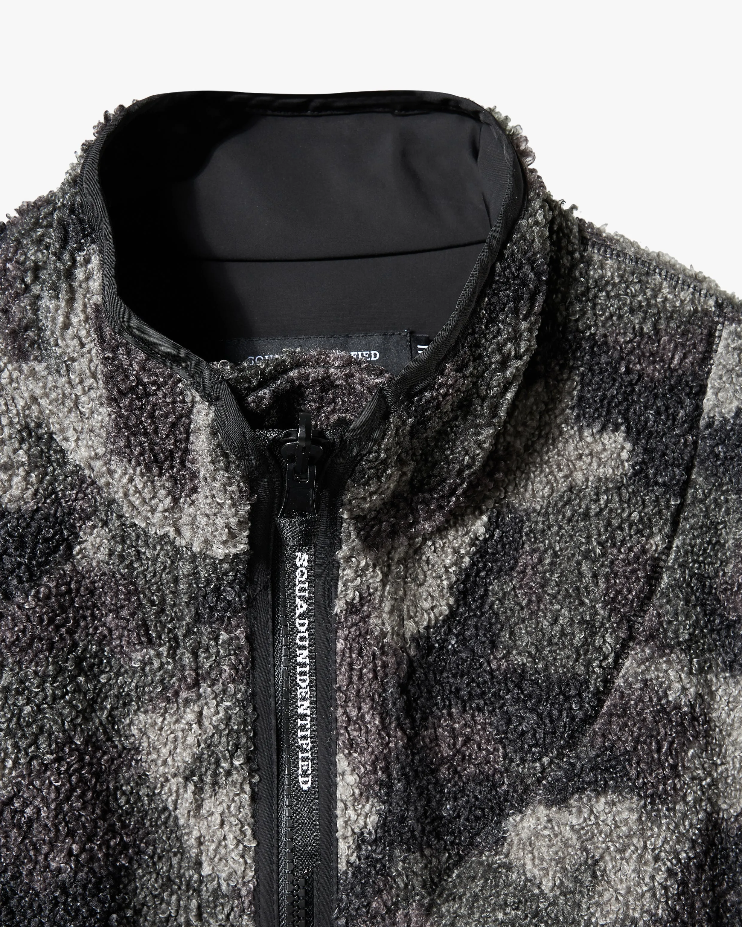 Reversible Sherpa Camo Zip Up Jacket