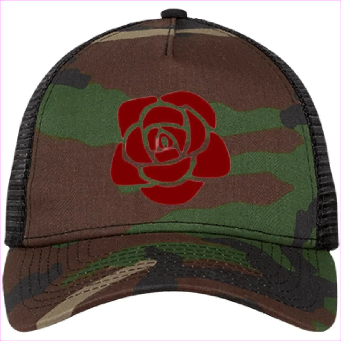 Rose Embroidered Knit Cap, Cap, Beanie