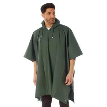 Rubberized Rainwear Poncho