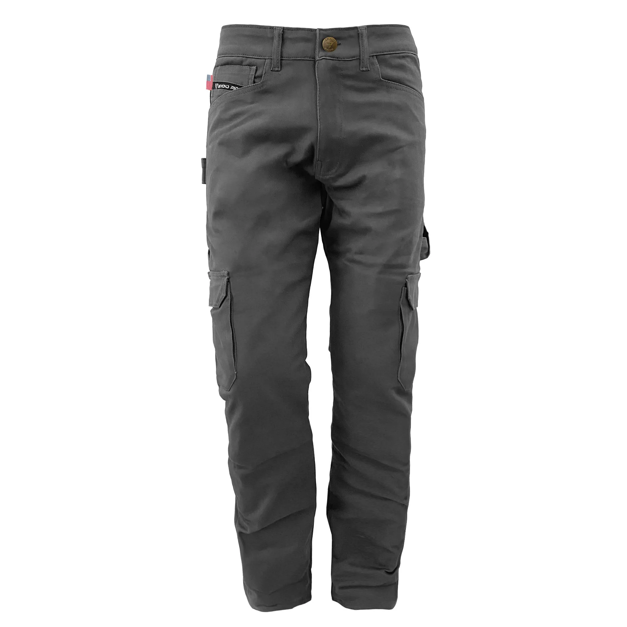 SALE Loose Fit Cargo Pants - Gray with Pads