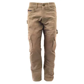 SALE Loose Fit Cargo Pants - Khaki Solid with Pads