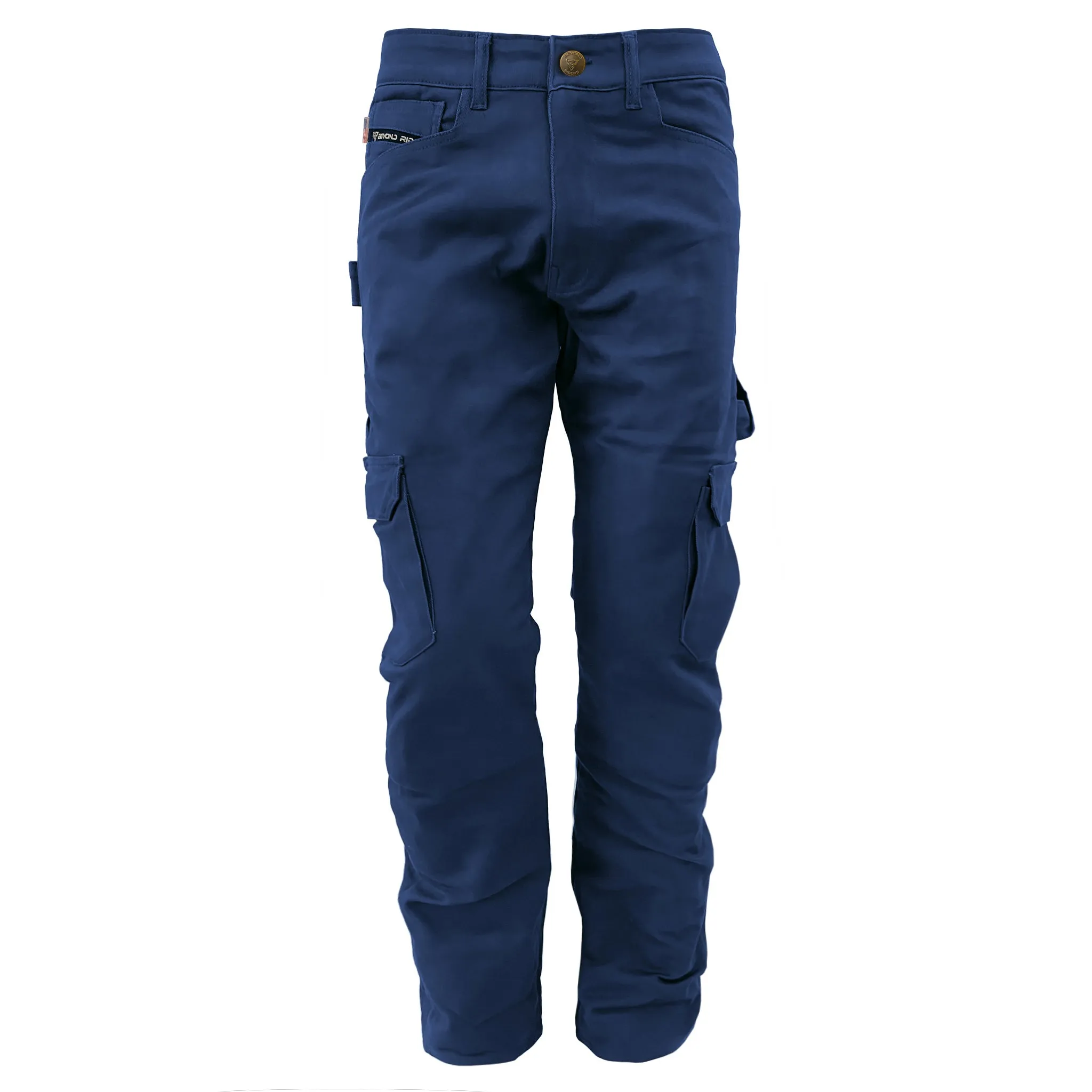 SALE Loose Fit Cargo Pants - Navy Blue with Pads