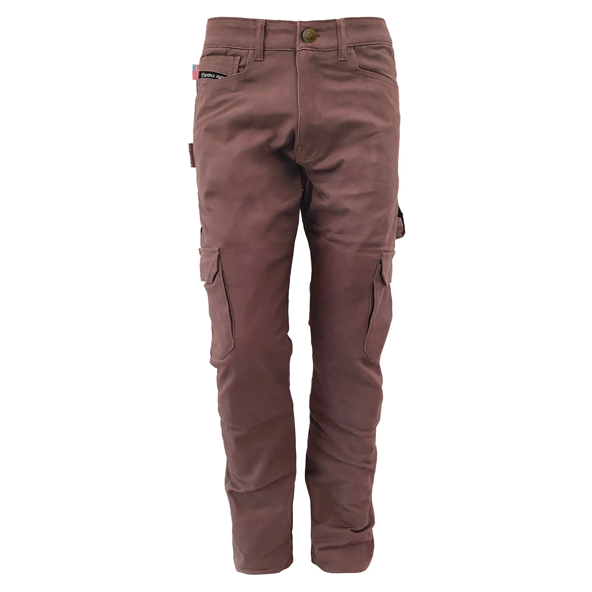 SALE Relaxed Fit Cargo Pants - Light Cacao with Pads