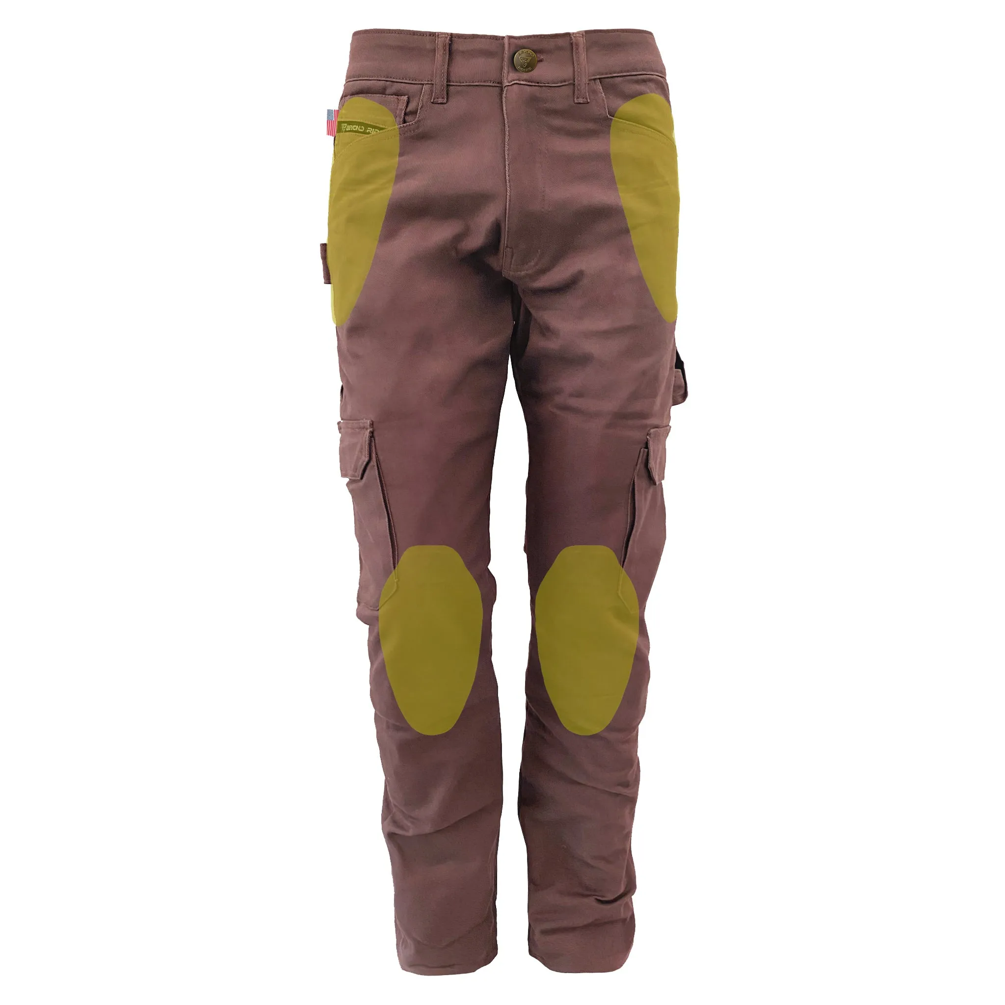 SALE Relaxed Fit Cargo Pants - Light Cacao with Pads