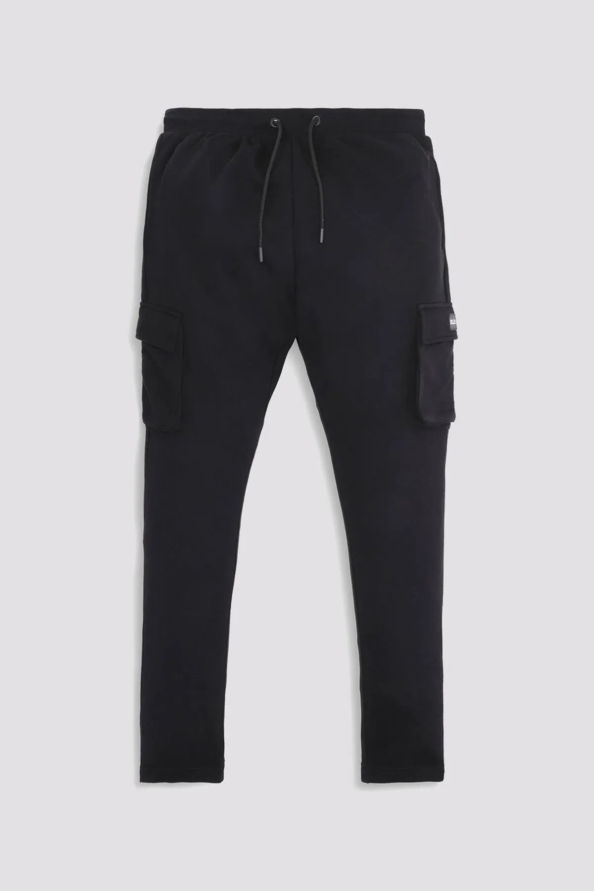 Sclothers Black Cargo Jog Pants (Plus Size) - W23 - MTR100P