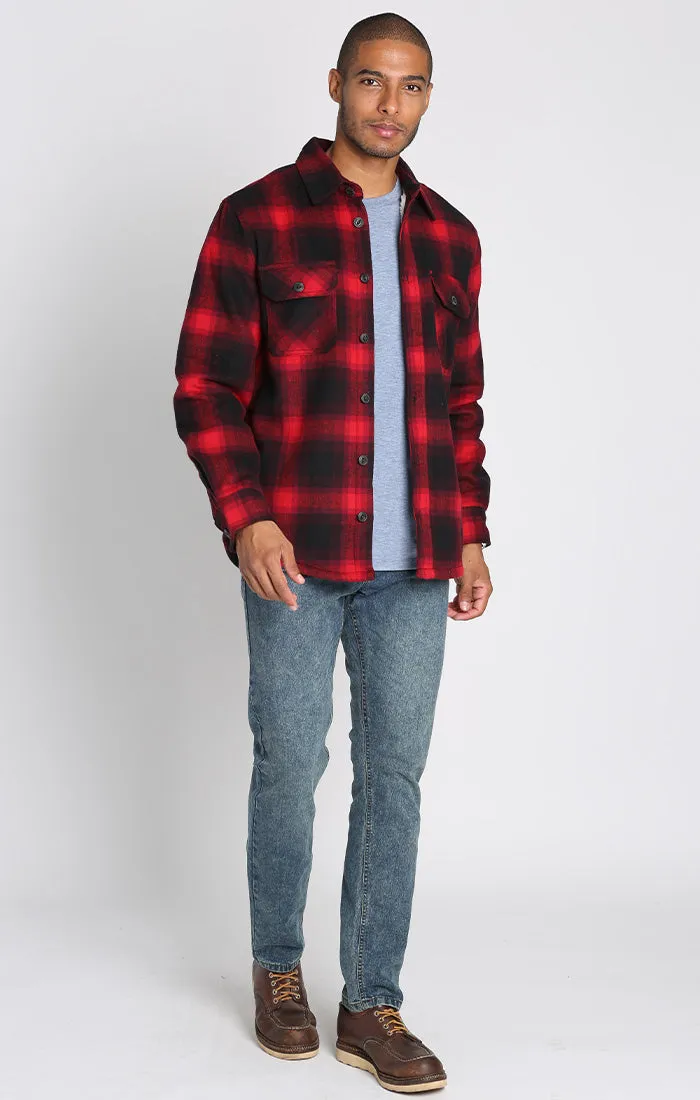 Sherpa Lined Brushed Flannel