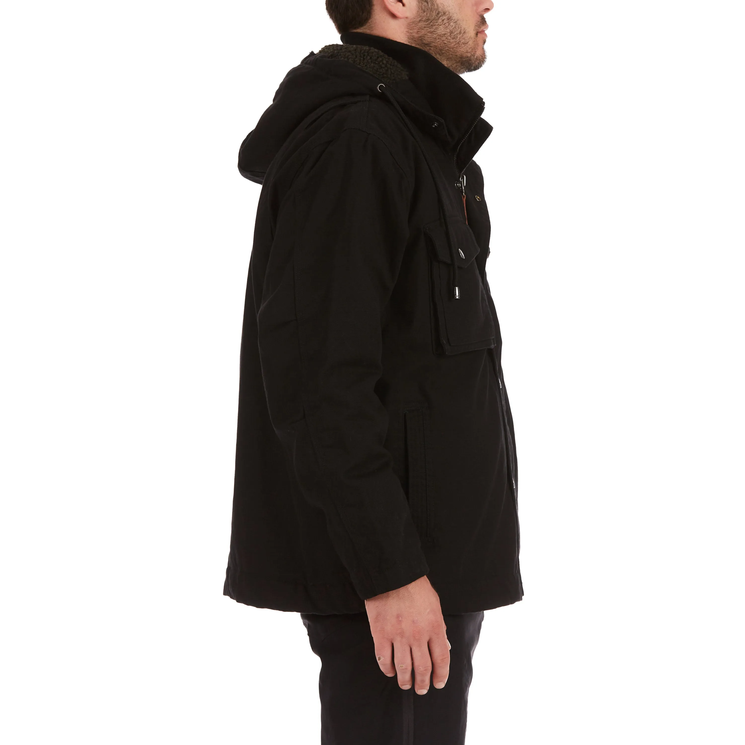 SHERPA-LINED DUCK WORK JACKET