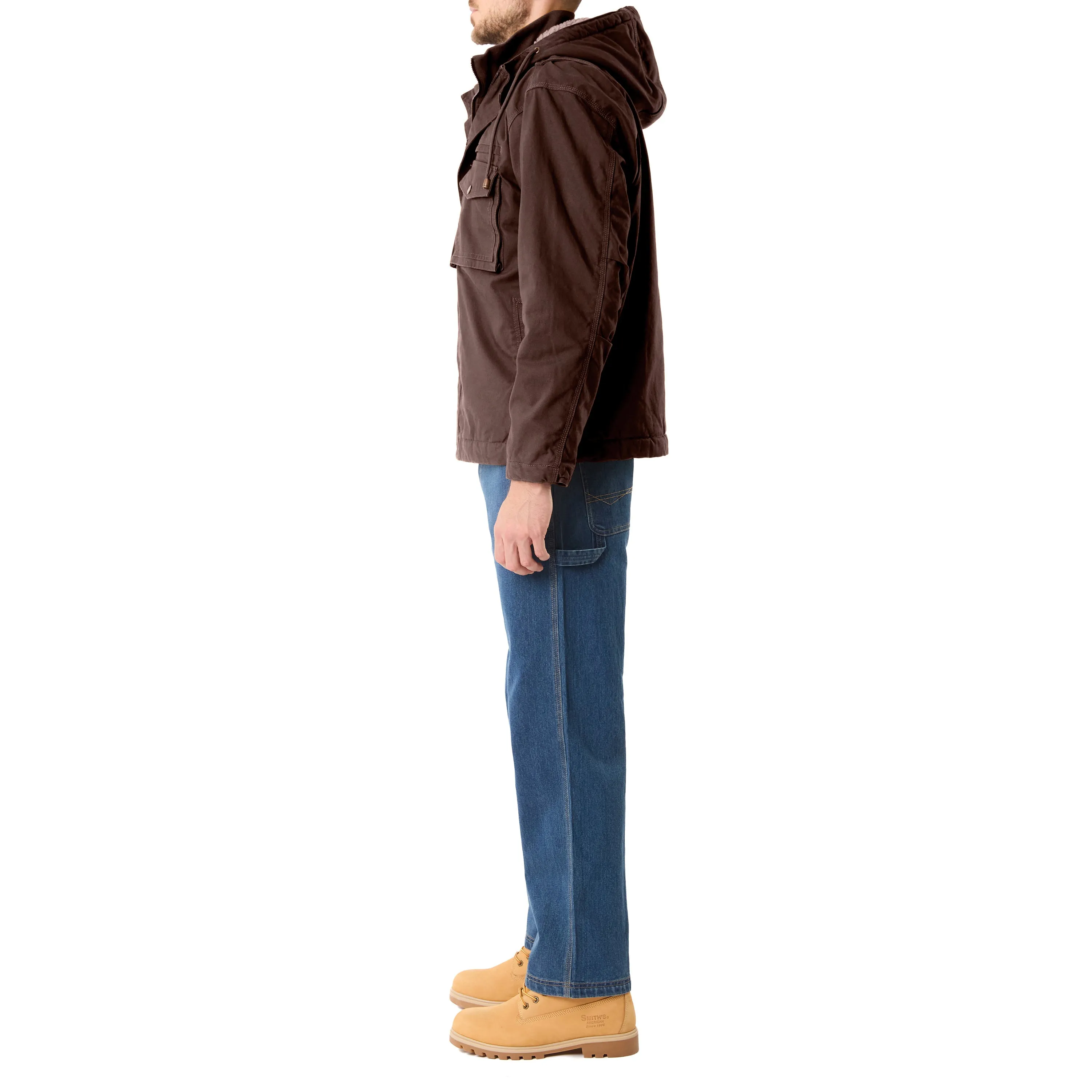 SHERPA-LINED DUCK WORK JACKET