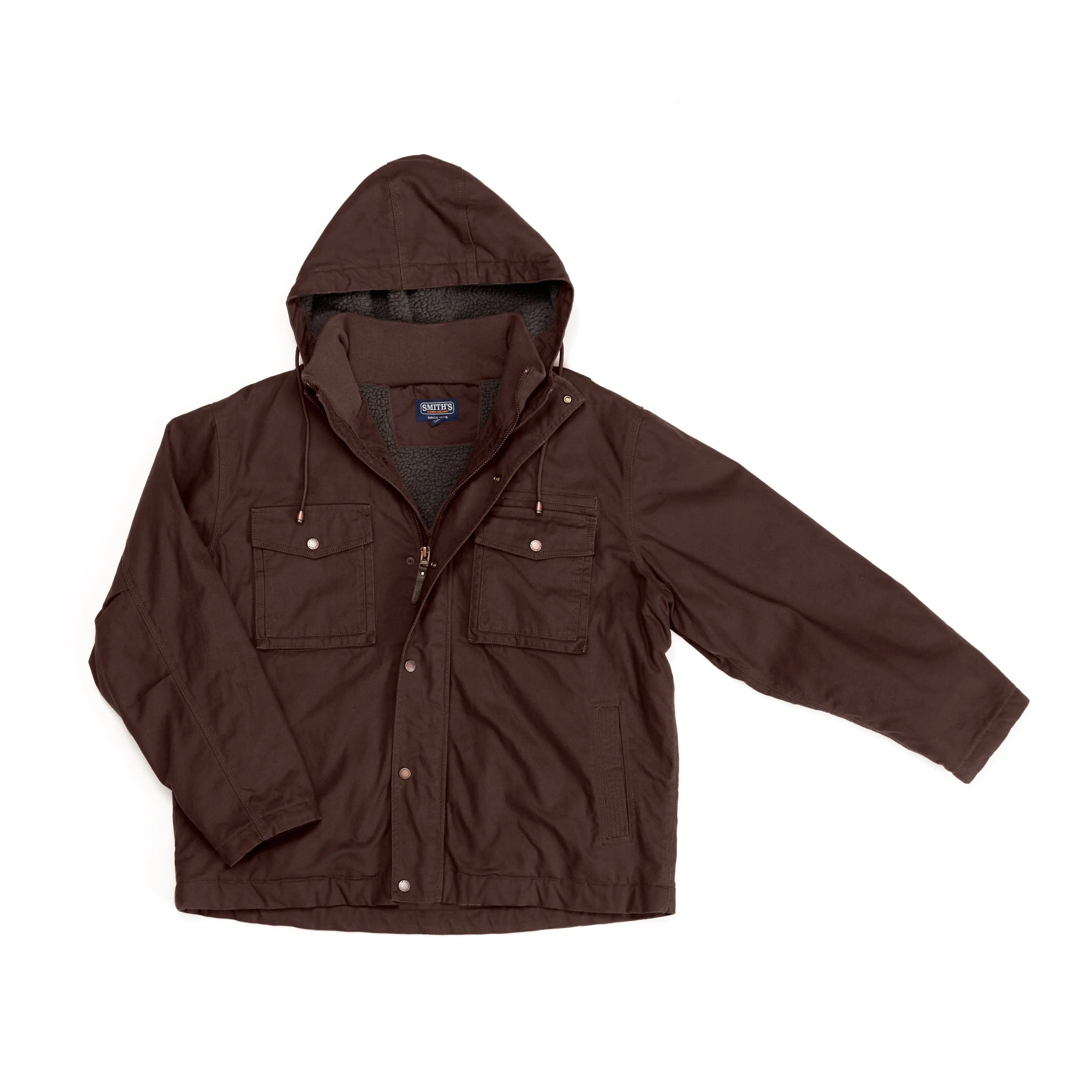 SHERPA-LINED DUCK WORK JACKET