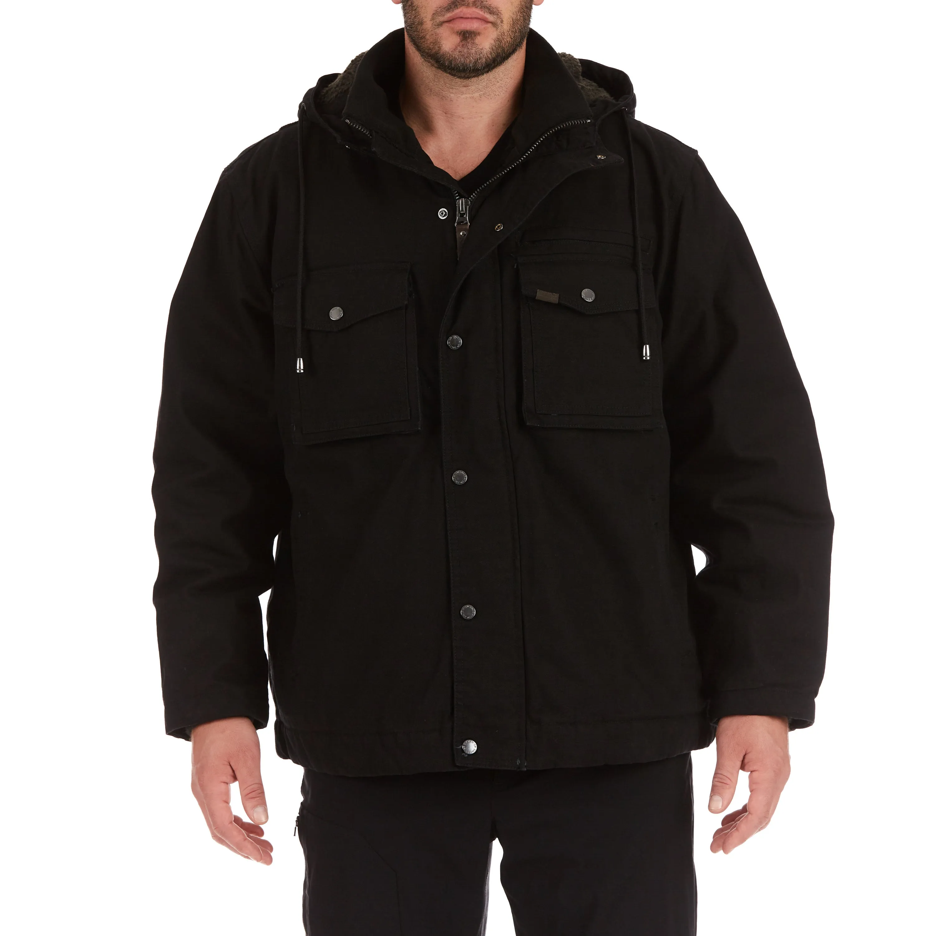 SHERPA-LINED DUCK WORK JACKET