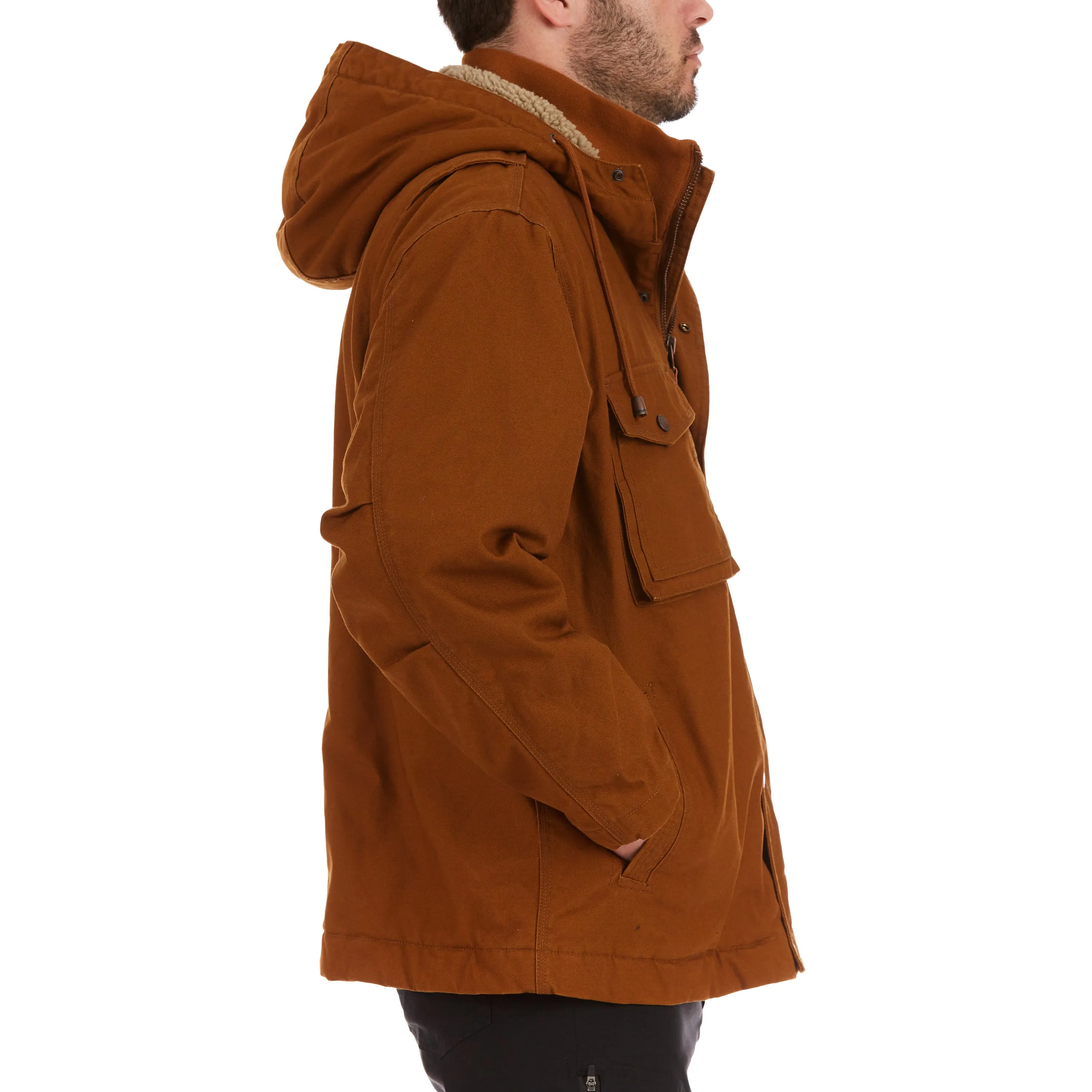 SHERPA-LINED DUCK WORK JACKET