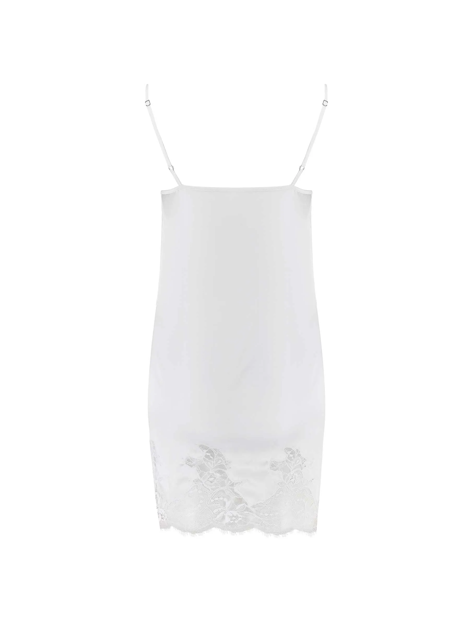 Signature Silk Babydoll - White