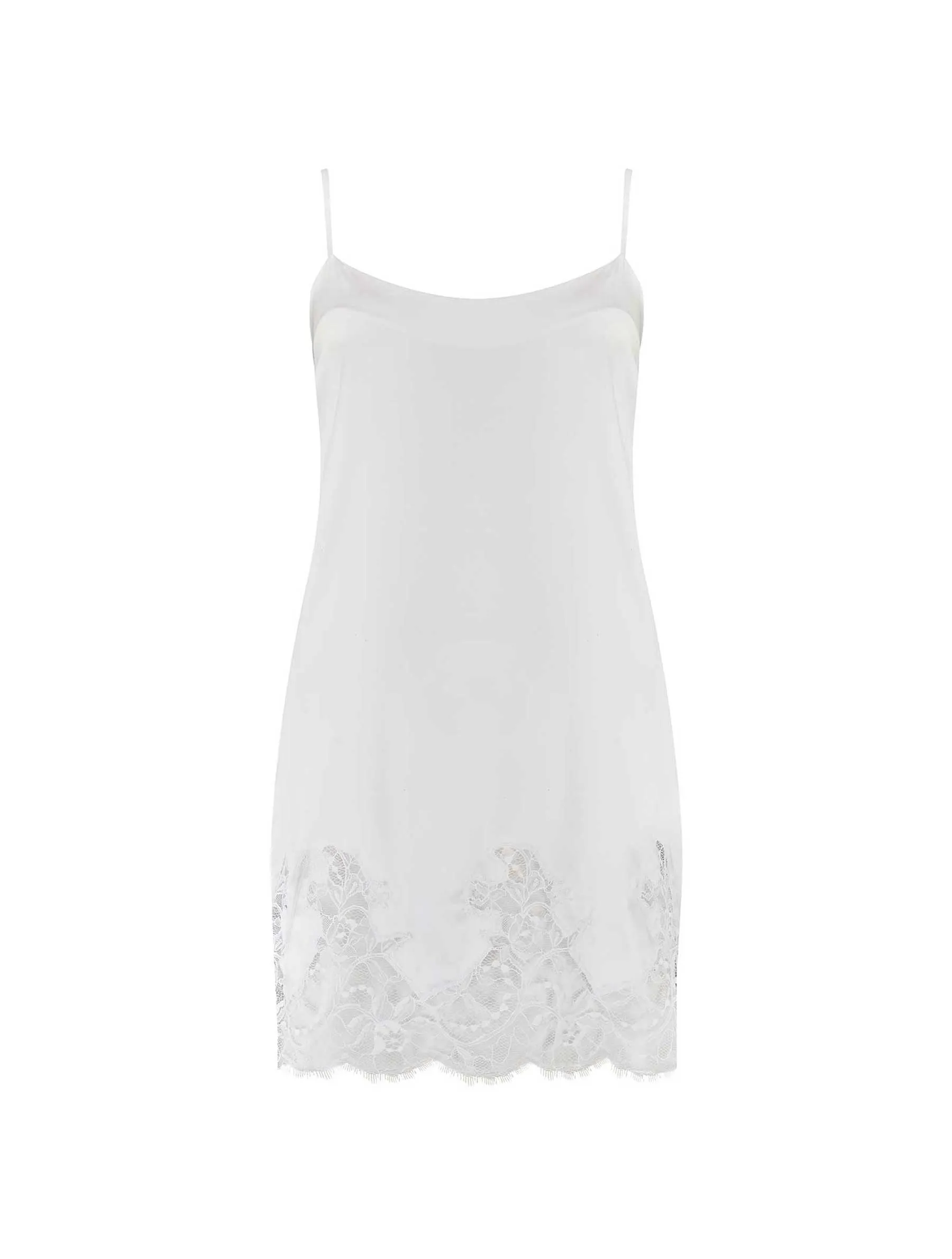 Signature Silk Babydoll - White