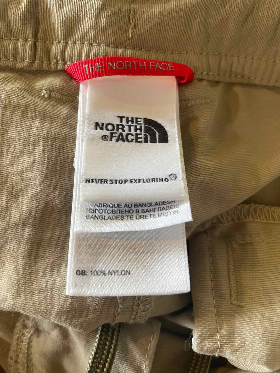 Size 10 The North Face Tan Women's Hiking Pants