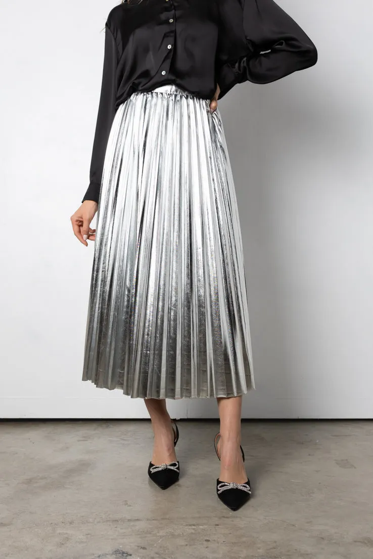 Skyline Reflections Midi Skirt