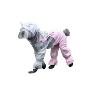 Splashproof Dog Raincoat with Horn Bib