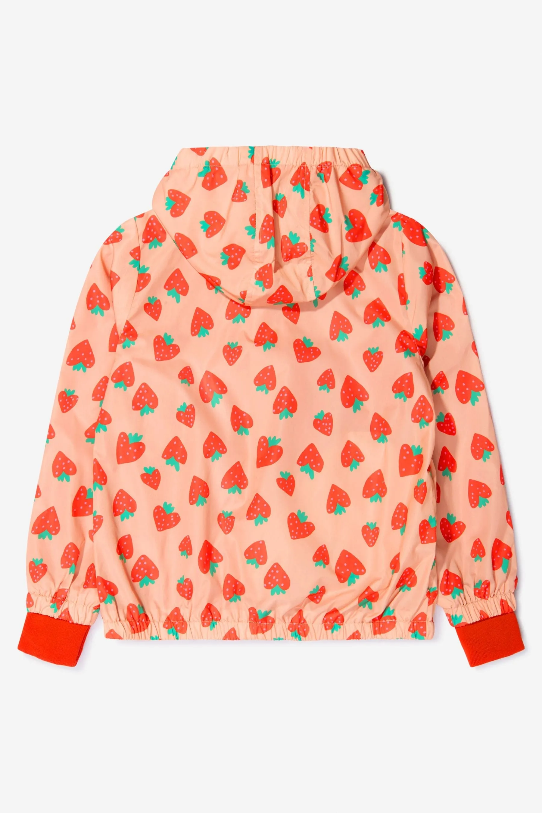 Stella McCartney Girls Strawberry Print Showerproof Jacket