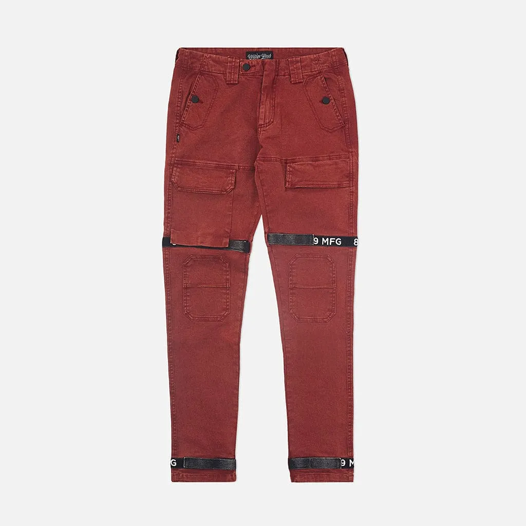 Strapped Up Vintage Washed Utility Pants Rust