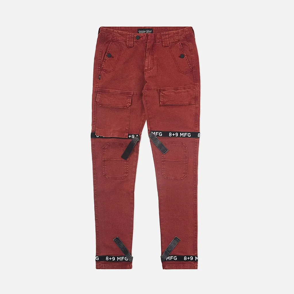 Strapped Up Vintage Washed Utility Pants Rust